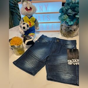 Quad Seven Kids Blue Jeans Shorts